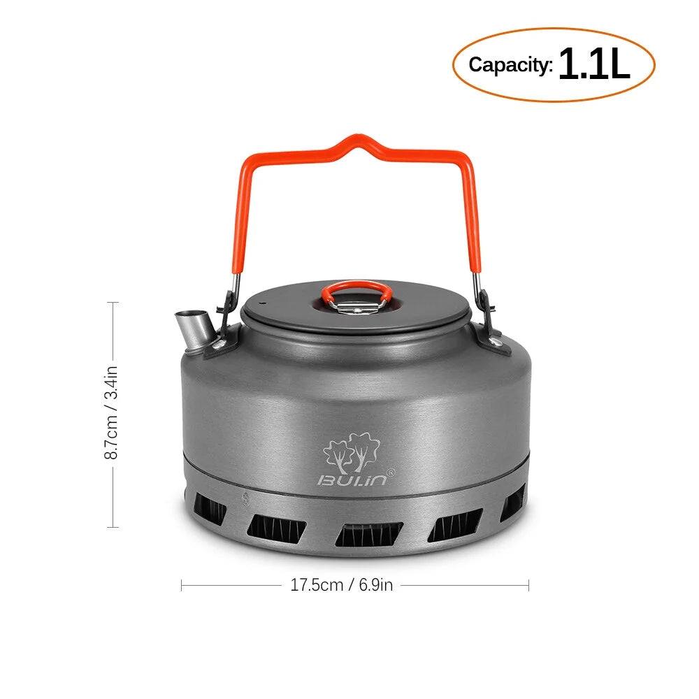 Aluminum Alloy Tea Kettle 1.1l Portable Coffee Pot W73383