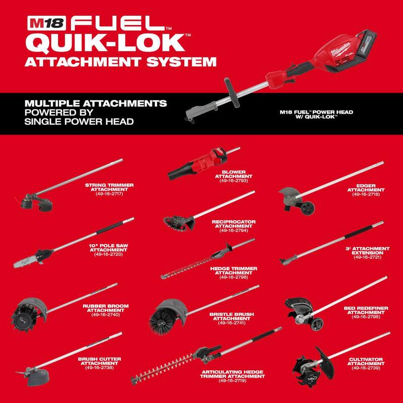 18V Cordless Pole Saw Kit with Hedger Attachment E39696