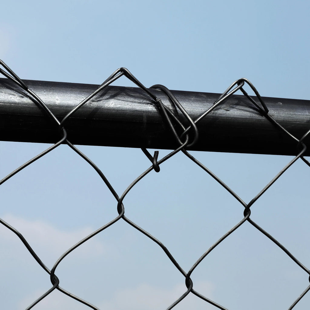 Black PVC Coated Chain Link Steel Fence 5X50 ft T5154