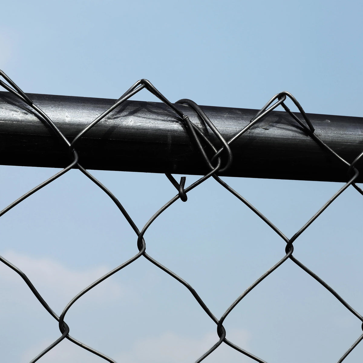Black PVC Coated Chain Link Steel Fence 5X50 ft T5154