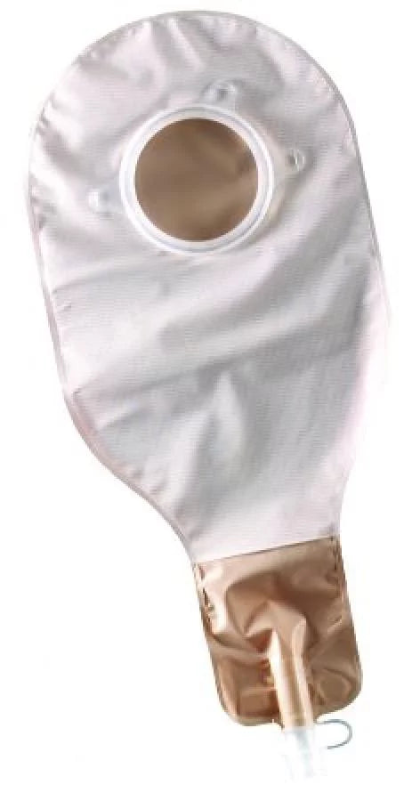 Filtered Colostomy Pouch Two-Piece System 14 Inch Length 2-3/4 Inch Flange Opaque Drainable 5 Count L1986
