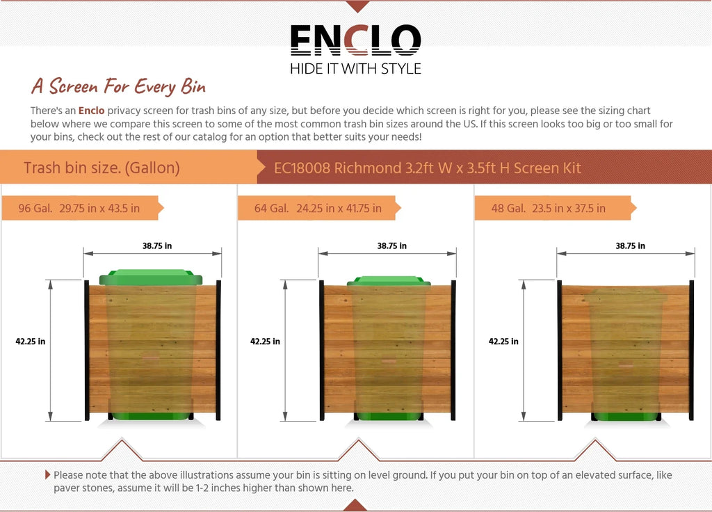Outdoor Wood Privacy Screen Enclosure 42in H x 38in W 2 Panels X376
