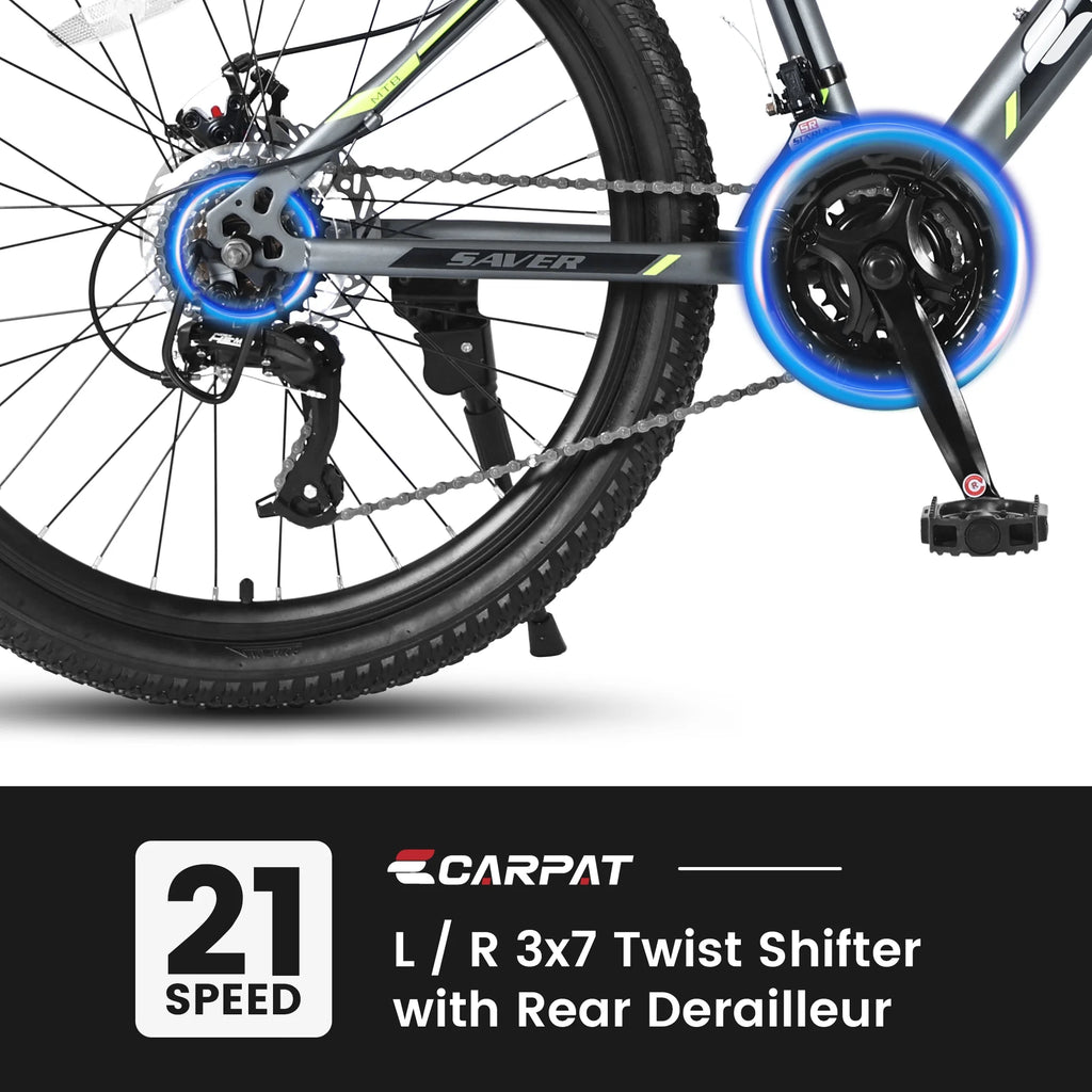 24 inch Kids Mountain Bike with Disc Brakes 21 Speed D2132
