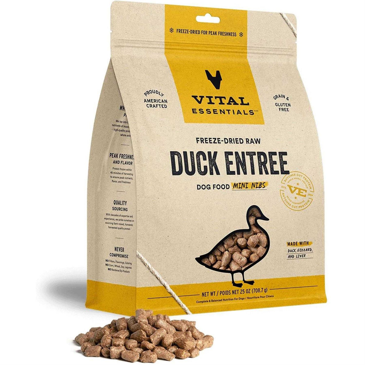 Duck Entree Freeze-Dried Raw Dog Food F20837