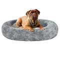 Oval Shag Faux Fur Washable Round Pet Bed V675