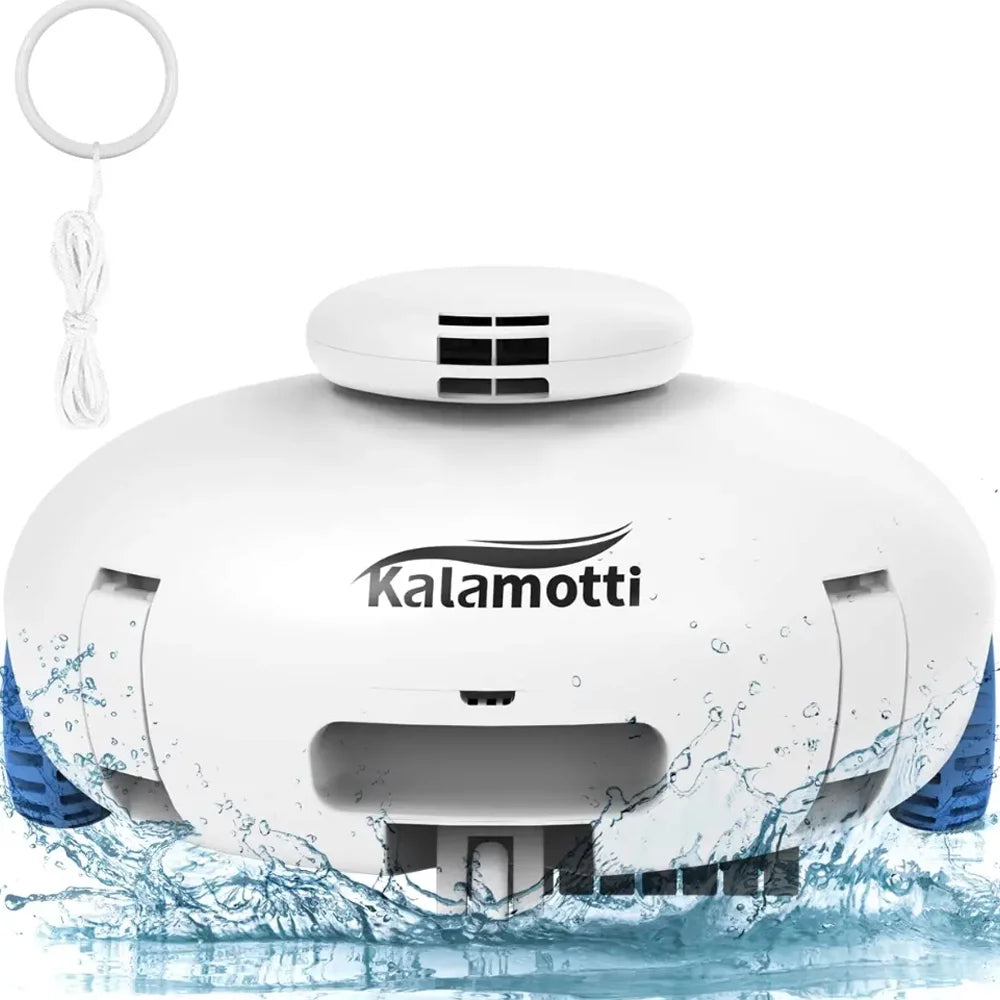 Cordless Robotic Pool Vacuum Cleaner 7500mAh Rechargeable IPX8 Waterproof J583175