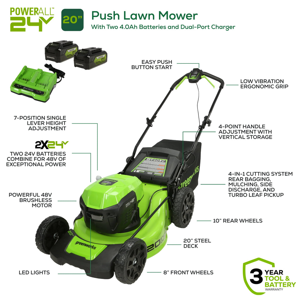 48V 20 Battery-Powered Lawn Mower F32592