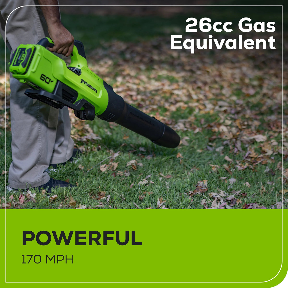 60V 630 CFM 170 MPH Leaf Blower with 2.5 Ah Battery & Charger C678336