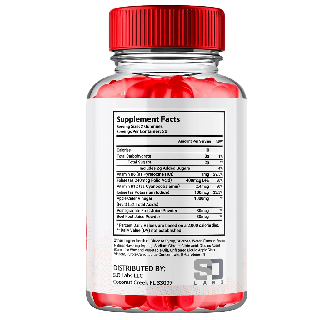 Apple Cider Vinegar Dietary Supplement Gummies 300 Gummies I831859