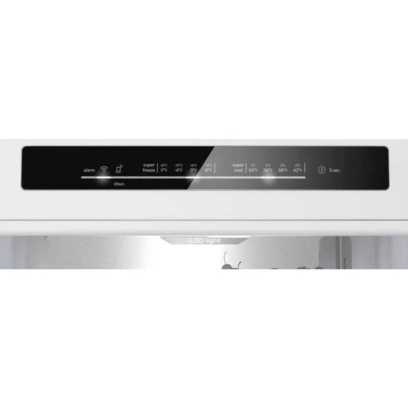 24 in. 12.8 cu. ft. Bottom Freezer Refrigerator in Stainless Steel E4192
