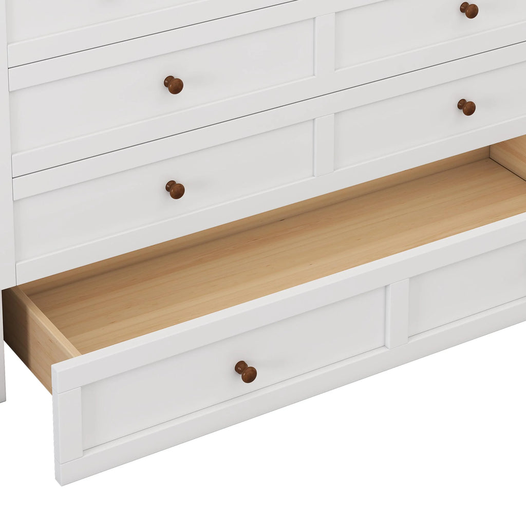 Queen Size Solid Wood Murphy Bed with Storage Drawer D2646