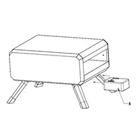Portable Stainless Steel Gas Pizza Oven with 14" Pizza Stone L94568
