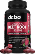 Organic Beet Root Capsules Supplements - 1350mg Beetroot Powder Extract Pills, 120 Beets Tablets F71901