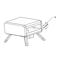 Portable Stainless Steel Gas Pizza Oven with 14" Pizza Stone L94568
