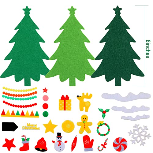 Felt Christmas Tree and Ornaments Craft Decorations (36) S289755