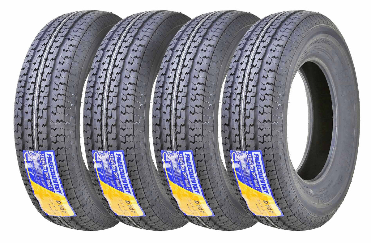Trailer Tires ST 205/75R15 8 Ply Load Range D Set 4 G42429