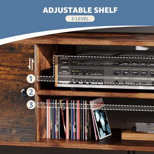 55 60 inch TV Stand with Storage Cabinet K596