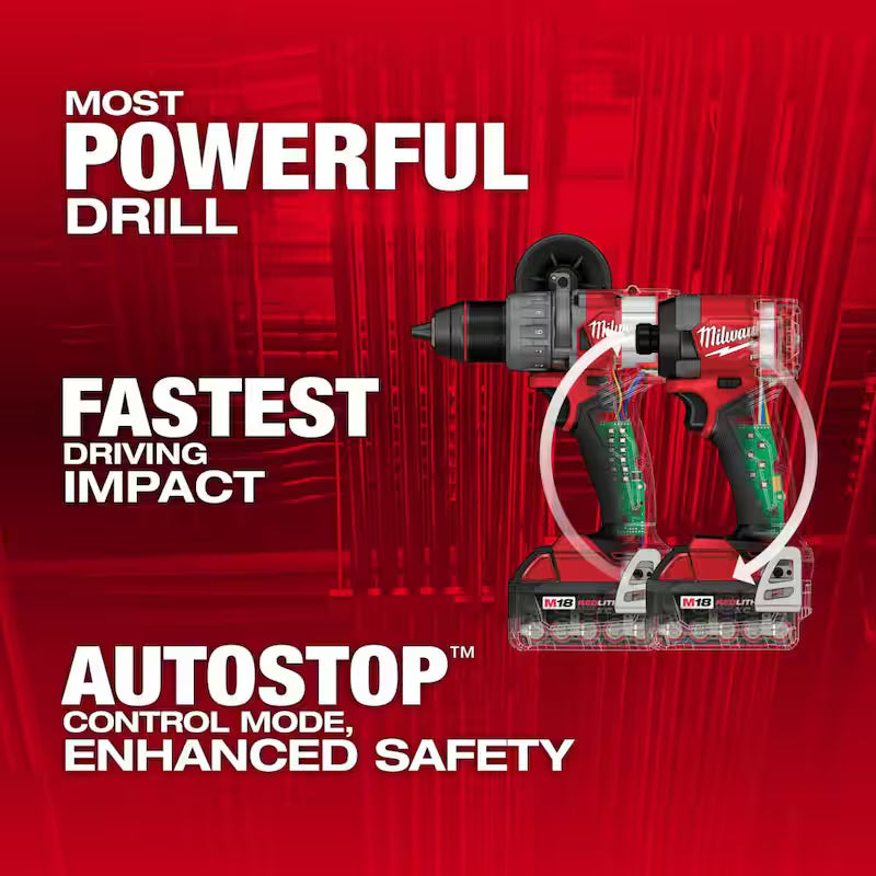 18-V Lithium-Ion Brushless Cordless Hammer Drill and Impact Driver Combo Kit B493537